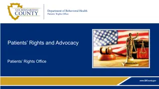 Patients Rights Advocacy | San Bernardino County Overview