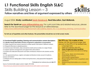Understanding Lines of Argument and Narratives in Communication