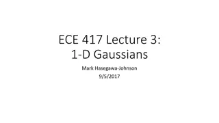 Gaussian Probability Distributions Overview