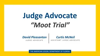 Judge Advocate Moot Trial Scenario