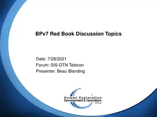 Space Interworking Services: BPv7 Red Book Discussion