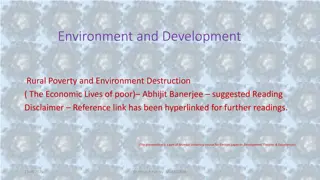 Understanding Poverty-Environment Nexus