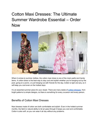 Cotton Maxi Dresses_ The Ultimate Summer Wardrobe Essential
