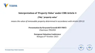 Interpretation of Property Value Criteria under CRR