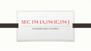 Tax Deducted at Source for Transfer of Immovable Property