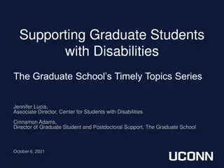 Supporting Graduate Students with Disabilities
