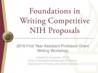 Grant Writing Workshop for Assistant Professors