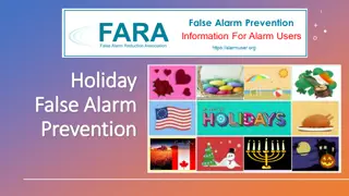 Holiday False Alarm Prevention Tips