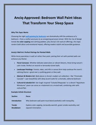 Anciq Approved: Bedroom Wall Paint Ideas That Transform Your Sleep Space