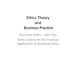 Practical Application of Discourse Ethics in Business