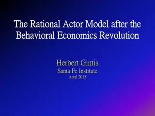 Behavioral Sciences Disarray and Integrated Models of Human Decision-Making