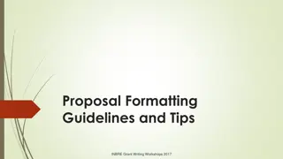 Grant Writing Workshop Guidelines