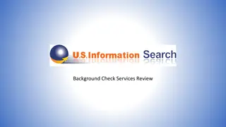 Comprehensive Criminal Background Check Services