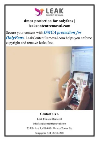 dmca protection for onlyfans  leakcontentremoval