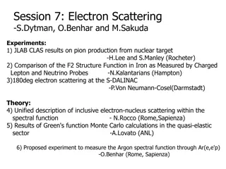 Electron Scattering Experiments and Theory