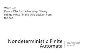 Binary Strings Third Position DFA