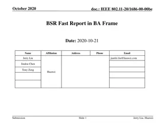 Efficient BSR Fast Reporting Method