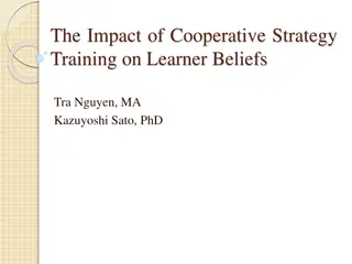 Impact of Cooperative Strategy Training on Learner Beliefs