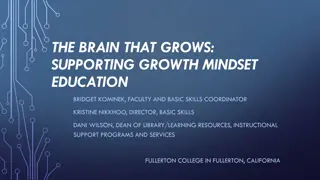 Supporting Growth Mindset in Education