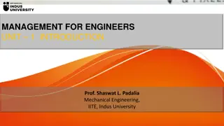 Introduction to Engineering Management