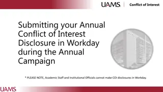Annual COI Disclosure Submission Guide