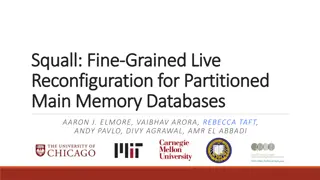 Elasticity in Main Memory Databases