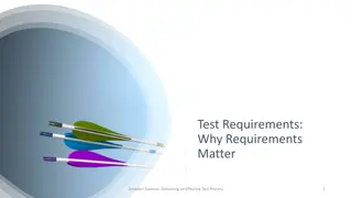 Effective Test Requirements Matter