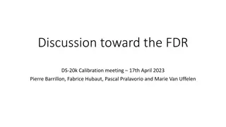 FDR DS-20k Calibration Meeting Overview