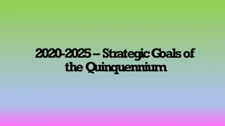 2020-2025 Strategic Objectives for Synergetic Implementation