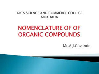 Organic Compound Nomenclature Guide