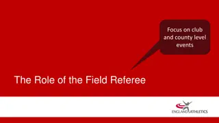 Understanding the Role of Field Referees at Club and County-Level Events
