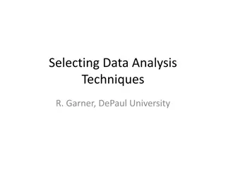 Choosing Data Analysis Techniques for Bivariate Analysis