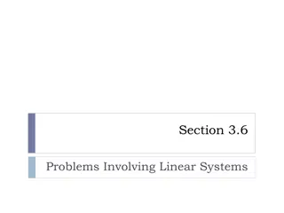 Linear Systems Problem-solving Techniques