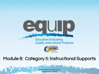 Enhancing Instructional Supports in Science