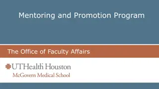 Faculty Development and Promotion Program at McGovern Medical School