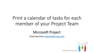 Optimizing Calendar Views for Project Team Tasks