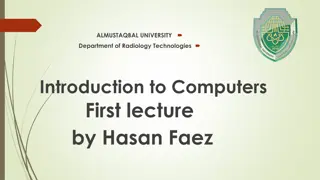 Radiology Technologies: Introduction to Computers