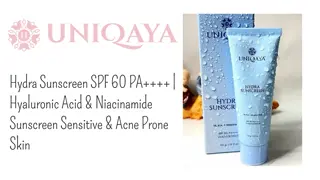 Hyaluronic Acid & Niacinamide Sunscreen for Glowing & Protected Skin
