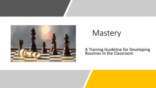 Developing Effective Classroom Routines