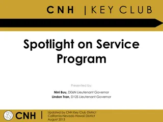 Key Club Service Initiatives Overview
