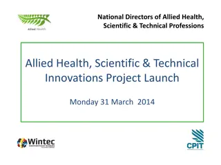 National Directors of Allied Health Innovations Project