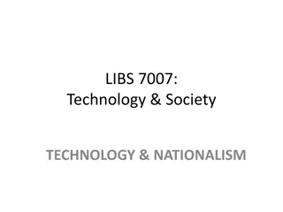 Understanding Nationalism in Technology and Society