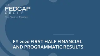 Programmatic Results and Impact Highlights FY 2020