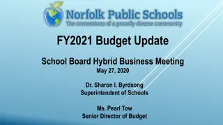 School Board FY2021 Budget Update Highlights