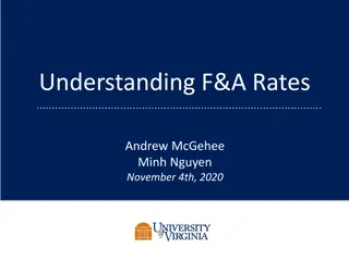 Understanding F&A Rates and Calculation