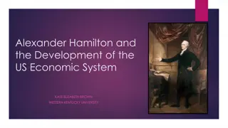 Development of US Economic System by Alexander Hamilton