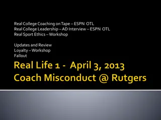 Real College Coaching Reflections and Leadership Insights