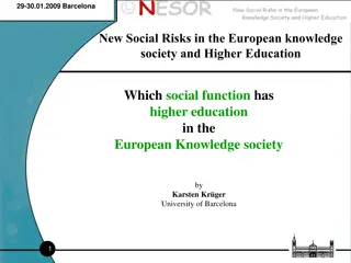 Social Risks in the European Knowledge Society