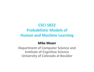 Probabilistic Models of Human and Machine Learning