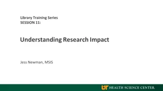 Understanding Research Impact Metrics
